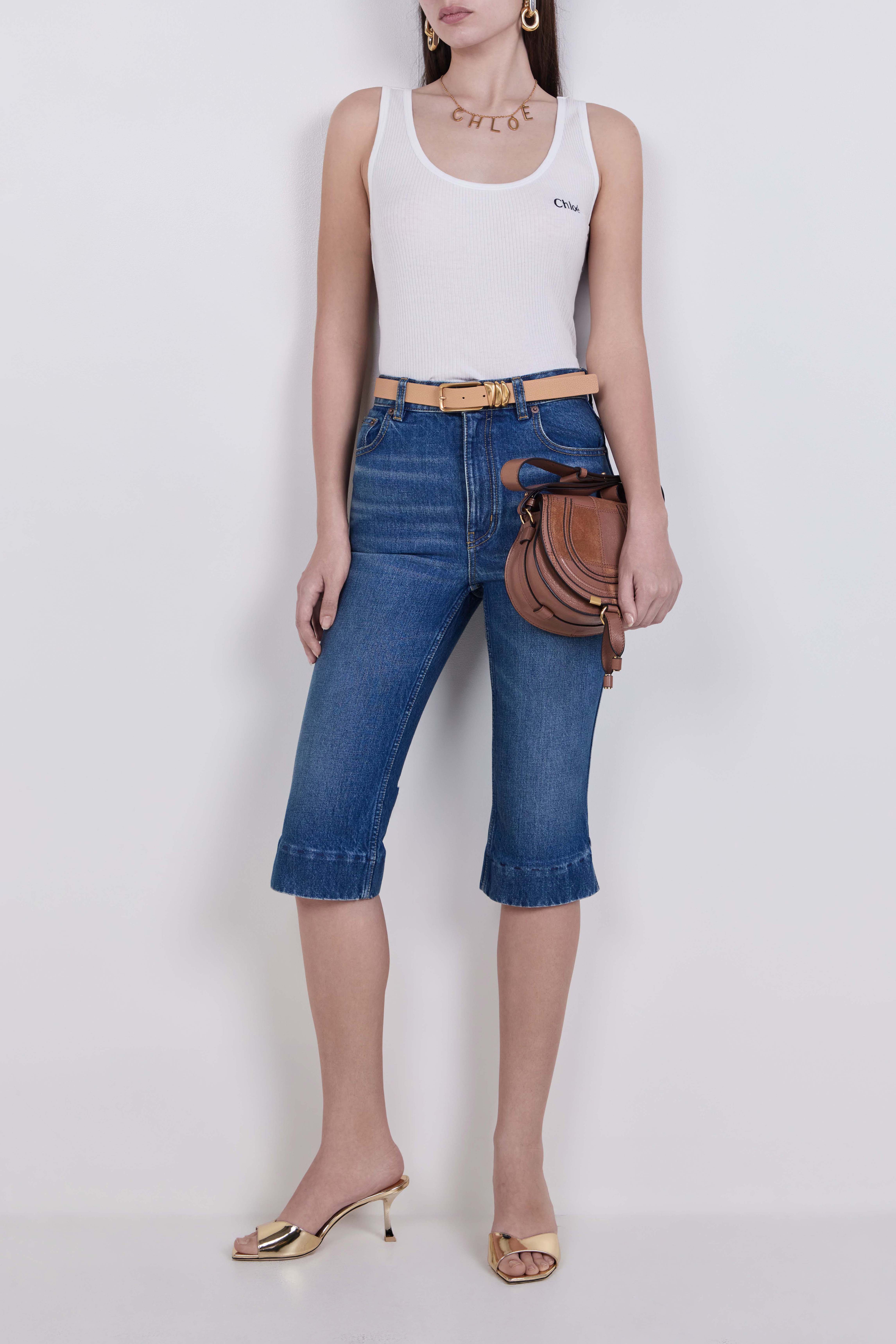 מכנסי ג'ינס קפרי